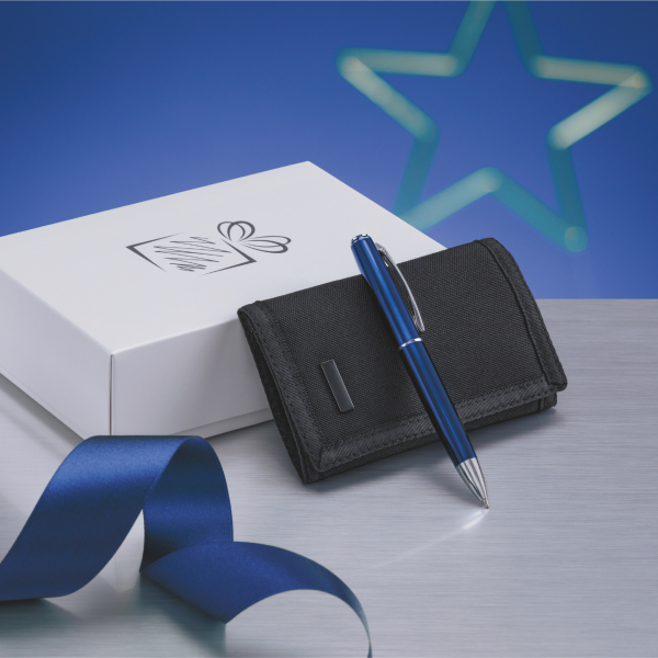 Комплект химикалка и портфейл