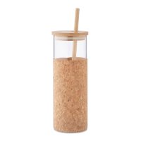 Стъклена чаша с корк 450 ml