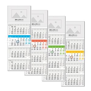 работен календар с 4 тела